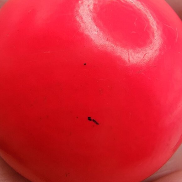 80s Flourescent Pink Large Round Pierced Earrings 80s Theme‎ Party - Picture 4 of 5